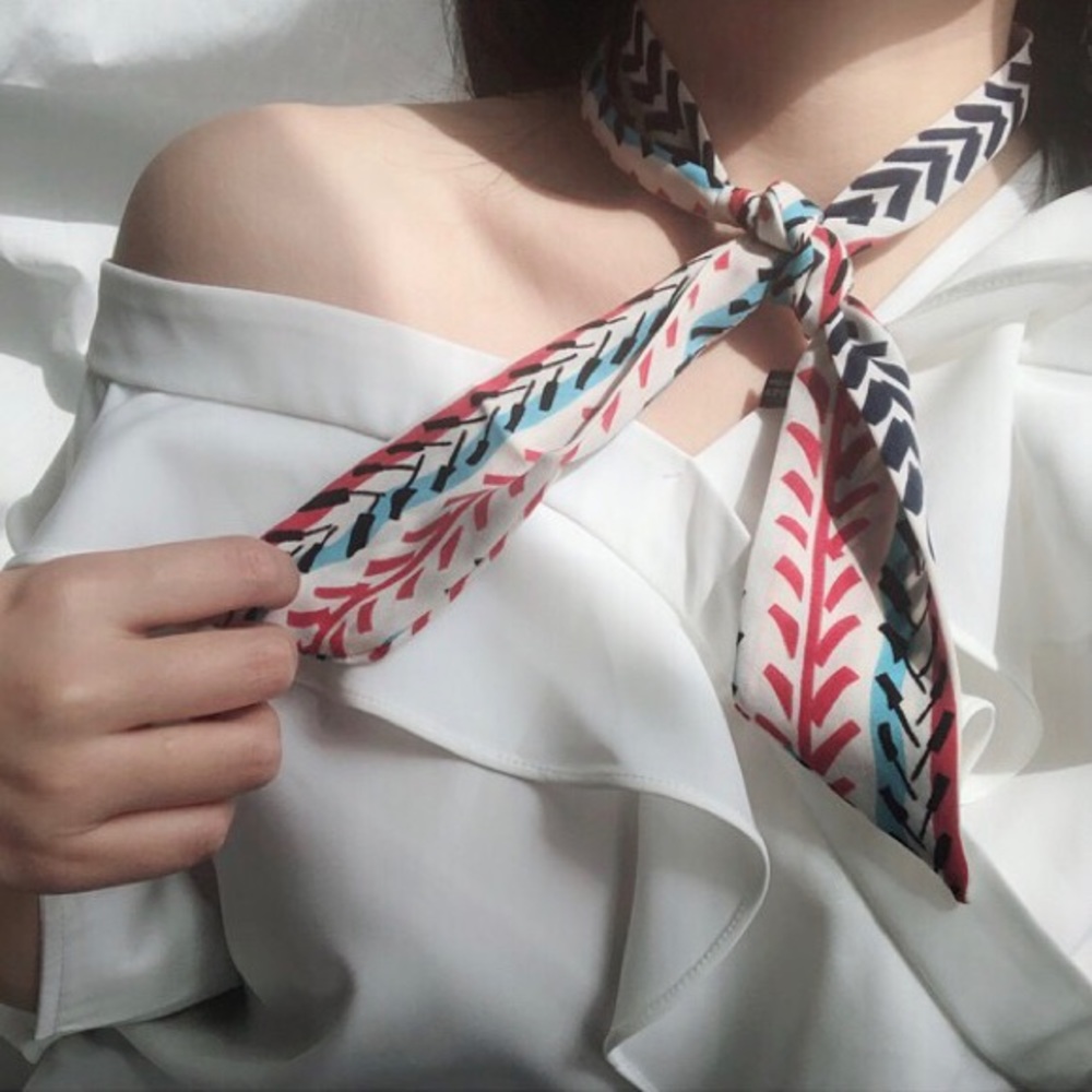 Boho Multi Printed Long Soft Scarf Bandana - Picture 4 of 5